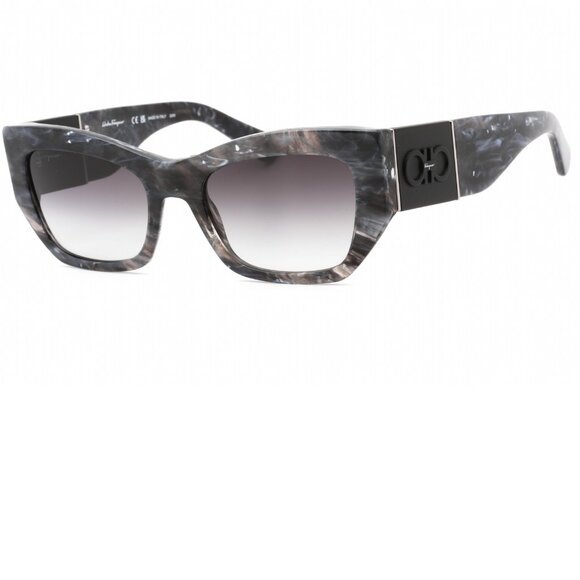 Ferragamo marble gray cat eye Sunglasses brand new in box - Picture 1 of 14